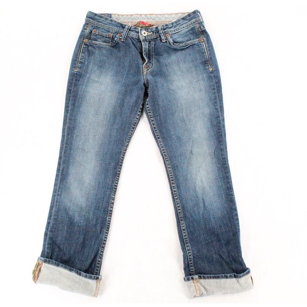 Lucky Brand Jeans Womens Size 2/26 Classic Cathy Crop Mid Rise Blue Denim USA